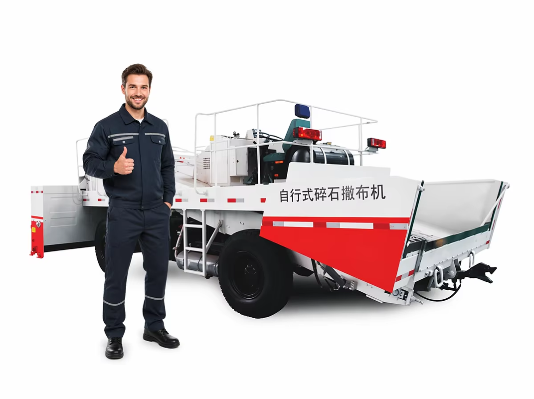 SS6000 Self-propelled Chip Sealer, 6m Stepless Adjustable Spreading Width Asphalt Chip Spreader cho bảo trì đường cao tốc