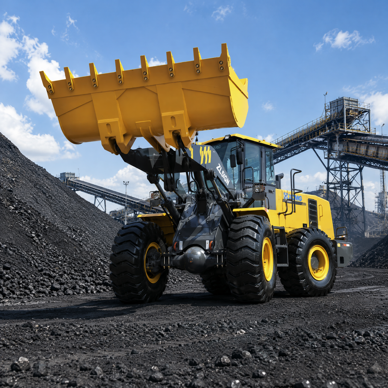 XCMG ZL50GN 5 tấn Loader bánh xe phía trước 3.2m3 Bucket Construction Heavy Duty Loader